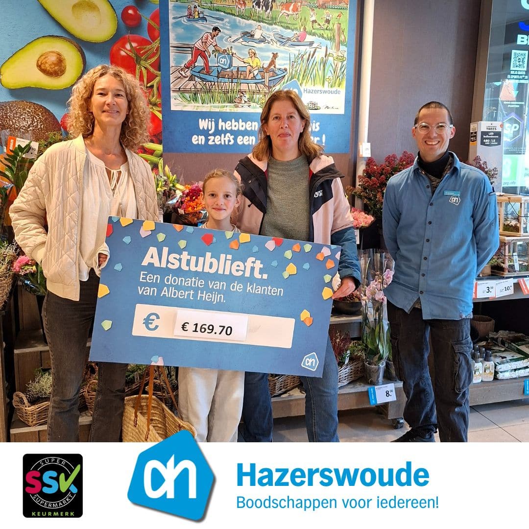 Albert Heijn Hazerswoude Steunt gymnastiekvereniging “Hou Vast”