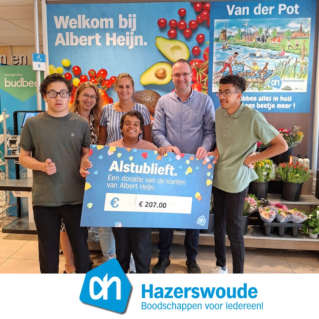 Albert Heijn Hazerswoude steunt stichting Philadelphia