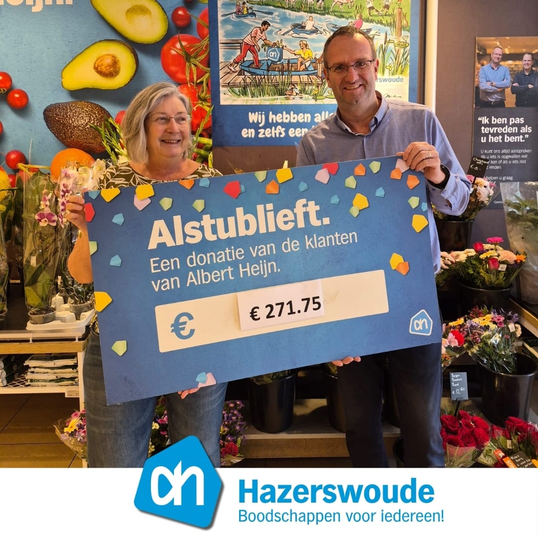 Albert Heijn Hazerswoude steunt stichting Philadelphia