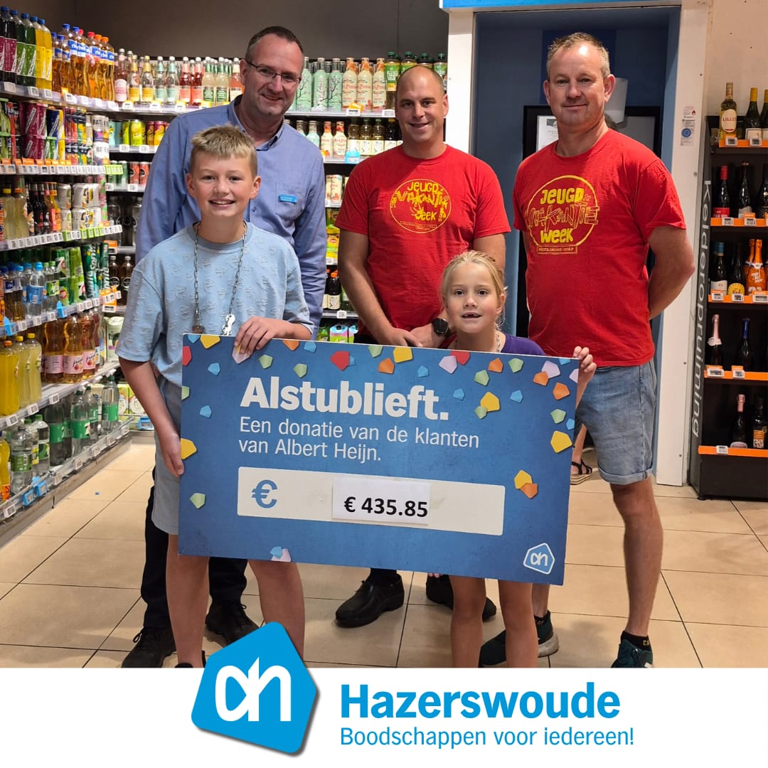 Albert Heijn Hazerswoude steunt stichting Philadelphia