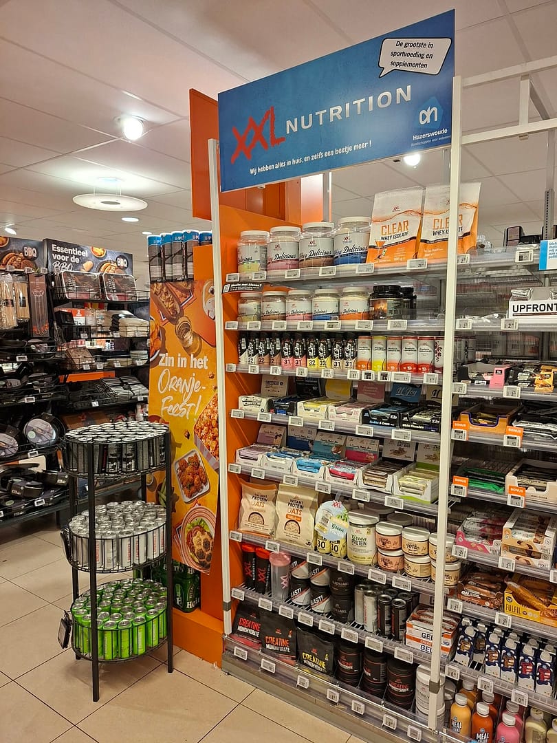 xxl nutrition nu verkrijgbaar bij Albert Heijn Hazerswoude