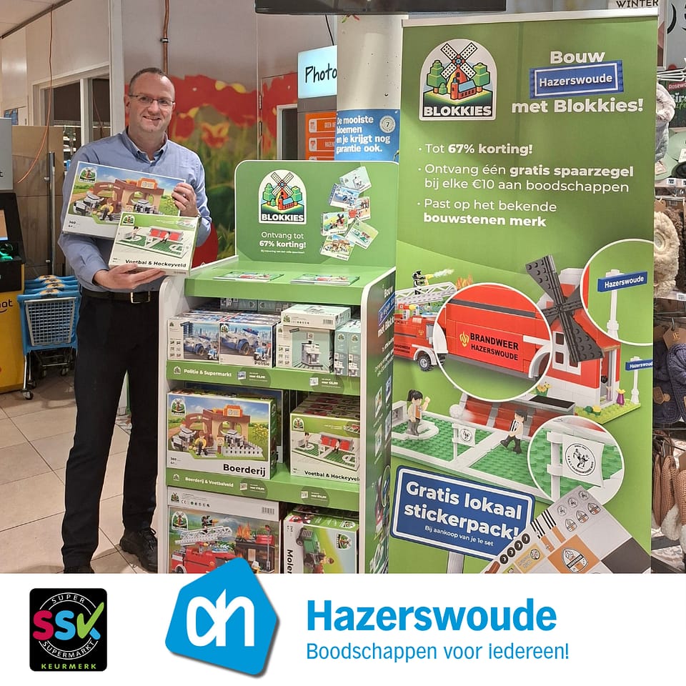 Blokkies spaaractie bij Albert Heijn Hazerswoude