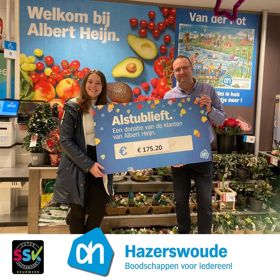 Albert Heijn Hazerswoude steunt Drumfanfare TTH